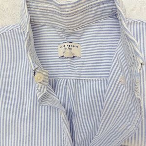 Long sleeve blue/white Oxford cloth shirt from Club Monaco